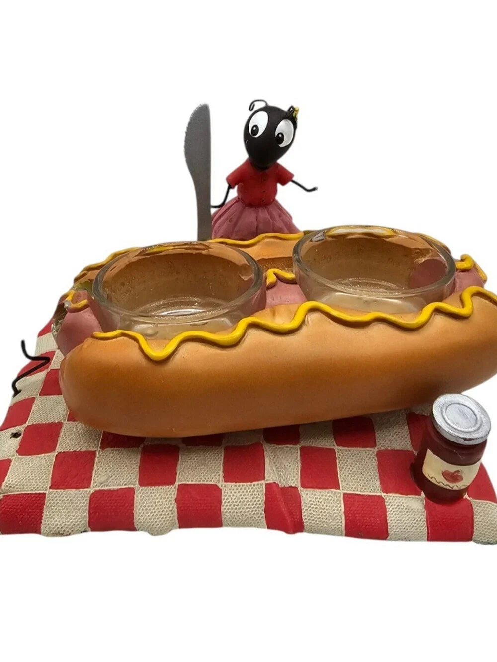 Yankee Candle Ants Picnic hot dog condiment holder
